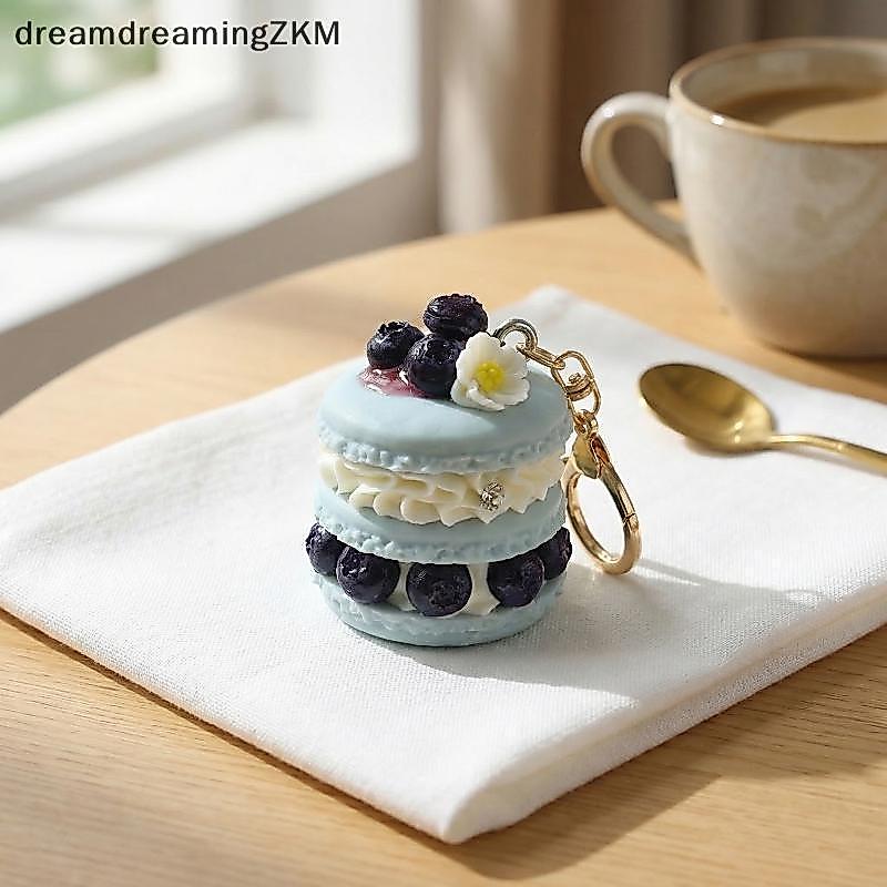 [dreamdreaming] 1 Cái Mô Phỏng Bánh Macaron Sáng Tạo Thực Phẩm Vui Nhộn Móc Khóa Trái Cây Món Tráng Miệng Mặt Dây Chuyền Đơn Giản Bạn Gái Túi Trang Trí Quà Tặng [zkm]