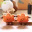 1 Cái Vui Nhộn Và Dễ Thương Lá le Sang Trọng Móc Khóa Cặp Đôi Bapa Mặt Dây Chuyền Mo Lá Búp Bê Trang Trí Quà Tặng Đẹp
