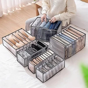 Túi lưới chia ngăn đựng quần áo Living C, đựng đồ lót, khay chia quần áo gấp gọn tiện lợi