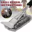 ZK BBQ Grill Brush Scrubber Dụng cụ làm sạch thịt nướng Dây thép không gỉ VN