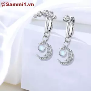 ZK Giả Bụng Nút Nhẫn Kẹp Trên Không Xuyên Rốn Trang Sức Tòn Ten Bướm Trái Tim Mặt Trăng VN