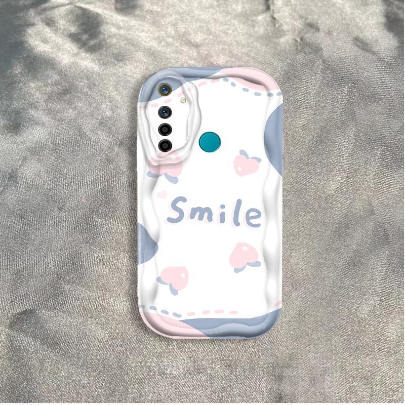 Thích hợp cho Realme 5 5i 5S 6i 3D TPU mềm hình hoa Smile Ins Style Vỏ điện thoại chống sốc