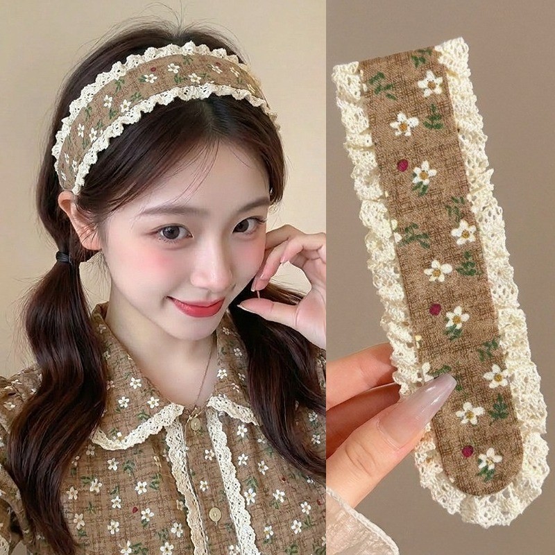 Băng Đô Miếng Dán Tóc Velcro Magic Dán Hoa Dễ Thương Thời Trang Hàn Quốc - Phụ Kiện Tóc
