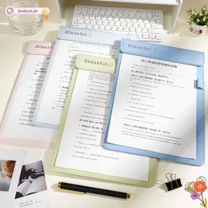 Clipboard BEABOUT, Thư mục tệp A4 từ tính bằng da PU,|Bảng viết kẹp đơn / đôi màu sắc Học sinh
