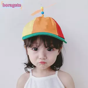 Mũ bóng chày BORAGETE, Mũ Snapback vui nhộn cầu vồng, Trẻ em Bé trai Bé gái Cánh quạt máy bay trực thăng Tre Chuồn chuồn Phiêu lưu Mũ bố
