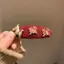 Năm Mới Len Đỏ Fortune Pony Tóc Nữ Ngọt Ngào Trán Tóc Gãy BB Kẹp Bên Nổ Kẹp Bên Kẹp Kẹp Kẹp Kẹp Tóc PGUC