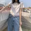 Áo thun ngắn tay Cotton phong cách Hồng Kông màu trắng Slim-Fit phong cách ngắn 2026 Thời trang mùa hè Áo thường ngày