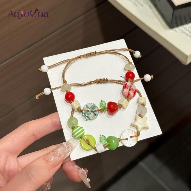 Vòng tay bé gái dây nâu AqToCna có thiết kế hoàn hảo để kỷ niệm sinh nhật và các bữa tiệc AqToCna