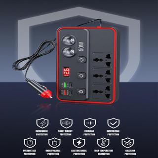 Biến tần cho ô tô có cổng USB Bộ chuyển đổi di động Biến tần nguồn ô tô có ổ cắm cho ô tô Sedan haoyisvn
