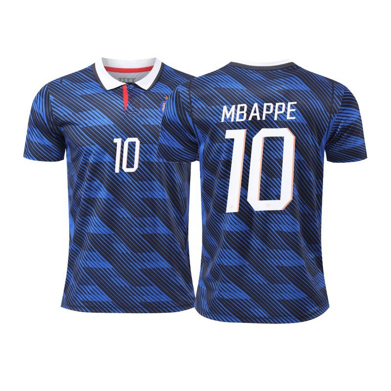 Áo thi đấu đội tuyển Pháp số 10 Mbappe Bộ T-shirt cổ động viên