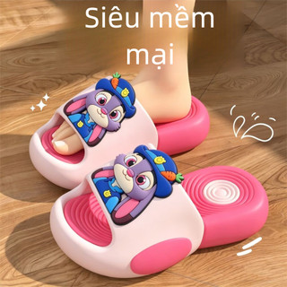 Dép lê hoạt hình cho bé trai bé gái - Đế EVA mềm chống trượt, dép đi trong nhà mùa hè