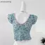 AA Ren V-ne Áo Vest Nhỏ Bay Tay Mùa Hè Ngày Lễ Hàng Ngày Ngọt Ngào Crop Top VN