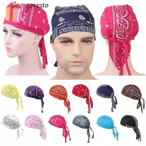 Mũ cướp biển GAVESTO, Khăn xếp Hồi giáo thể thao ngoài trời khô nhanh, Mũ rụng tóc có thể điều chỉnh bằng Cotton