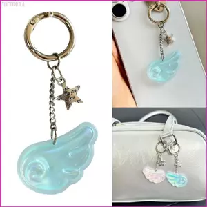 VIC Túi đa năng Móc khóa quyến rũ Kết hợp Star Wing Chi tiết ngôi sao lấp lánh