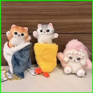 PS1 Mướp Sang Trọng Cá Mập Mèo Tempura Tôm Sakura Thiên Thần Mèo Sang Trọng Búp Bê Có Thể Thu Vào Móc Khóa Túi Charm SP1