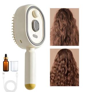 Bàn chải tóc có vòi phun nước Máy duỗi lược cầm tay có vòi phun Lược hơi nước điện để làm tóc Du lịch ewoekvn
