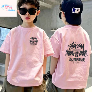 Áo Thun Hè Trẻ Em Đen In  TOUGHGEAR 2 Mặt, Chất Vải Bông Thoáng Mát Thấm Mồ Hôi COD