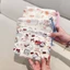 Ví đựng tiền xu Mini EBINLANDS, họa tiết chó mèo gấu hoạt hình Túi đựng tiền dễ thương, dây kéo Cotton đóng cửa 16x10cm Túi lưu trữ sạc sinh nhật