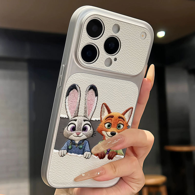 Ốp lưng iPhone Họa tiết da mạ Judy Nick họa tiết iPhone 17 16 15 14 13 12 11 Pro Max Plus Max
