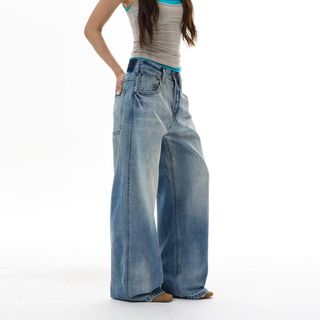 Quần jean nam GKSSS phong cách trung tính chất lượng cao kiểu Mỹ