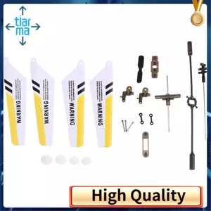 Bộ phụ tùng thay thế đầy đủ cho máy bay trực thăng RC S107, Lưỡi dao chính, Trục chính, Trang trí đuôi, Đạo cụ đuôi,, Bộ bánh răng, Kết nối khóa-Bộ vàng-A
