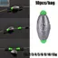 JVSUB 10 Chiếc Hình Ô Liu Chất Lượng Cao Mở Miệng Ống Chìm Trọng Lượng Bổ Sung Sinker