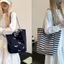 Phiên bản Hàn Quốc Thêu Puppy Canvas Tote Túi xách nữ dung tích lớn Túi xách hai mặt thông thường