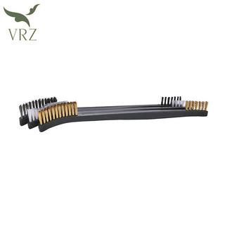 VRZ 3x Bộ bàn chải dây Mini bằng đồng thau Nylon không gỉ Lông dụng cụ làm sạch HOT