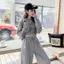 Bộ đồ ba mảnh thể thao phong cách phương Tây Nữ Xuân Thu Phong cách mới Câu lạc bộ đêm gợi cảm Cùng phong cách Nữ thần Quần áo quạt