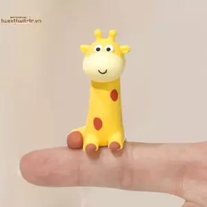 TRTR Kawaii Cao Su Hươu Cao Su Trang Trí Rãnh Hoạt Hình Hươu Cao Cổ Tượng Dán Hươu Cao Cổ Modelputer VN