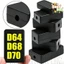 Hộp nối điện bằng nhựa D64 / D68 / D70 - Hộp đựng dụng cụ chống nước màu đen - Hộp bảo vệ dự án điện tử Đồ dùng điện / Giao hàng miễn phí
