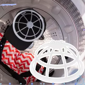 DAYBREAK 1 / 2 Chiếc Túi Mũ Máy Giặt, Mũ Bóng Chày Polyester Máy Giặt Mũ Bóng Chày Lồng Giặt, Giá Đỡ Bảo Vệ Mềm Máy Rửa Bát Túi Giặt Giặt Cho Mũ Phẳng Và Cong