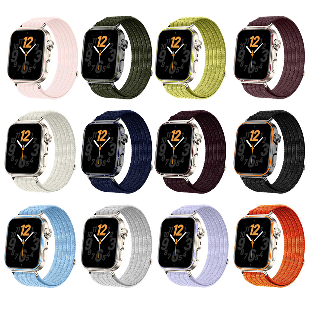 Dây đeo vòng Nylon cho Huawei Watch Fit 5 Pro / 4 Pro Vòng đeo tay thể thao thoáng khí Correa Huawei Watch Fit 5 / 4 / 3 dây đeo đồng hồ