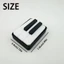 FUHUIOT Piano Căng Thẳng Clicker Móc Khóa, 3D In Mới Lạ Bàn Phím Đàn Piano Clicker, Tại Móc Khóa 5 Phím Bấm Nhựa Hiệu Ứng Âm Thanh Fidget Piano Clicker Charm Móc Khóa Chìa Khóa Xe Ô Tô