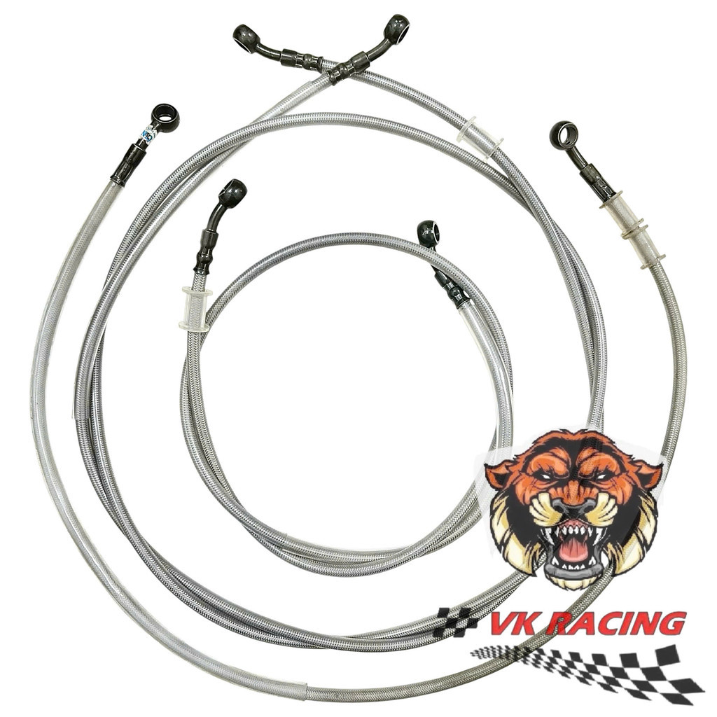 Dây thắng dầu dây phanh dầu cước bạc vỏ bọc cao su dẻo 92cm -1m1 - 2m