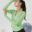 Áo khoác có mũ trùm đầu chống nắng cho nữ dài tay co giãn để tập Yoga tập thể dục hàng ngày