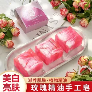 ✨Cửa hàng được đề xuất✨Tóc 3 Miếng Vân Nam Hoa Hồng Xà Phòng Làm Đẹp Tinh Dầu Xà Phòng Lưu Niệm Xà Phòng Handmade Tắm Rửa Mặt Tắm Dưỡng Ẩm Nữ 5.23