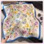 JRP Họa Tiết Hoa Lụa Satin Vuông Khăn 70x70cm Quấn Đầu Cho Nữ Văn Phòng Ngày Lễ Du Lịch JRP