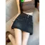Váy hông có sẵn Váy Denim cổ điển dành cho nữ cạp cao mỏng hơn Nhìn chống chói chữ a