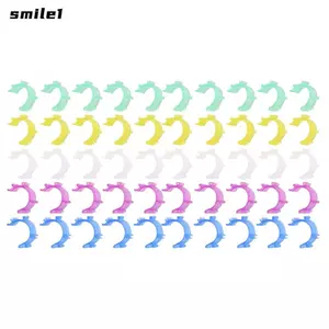 SMILE 50 Chiếc Cuộn Kẹp, Kẹp Bobbin Nhỏ Nhiều Màu Sắc, Người Tổ Chức Ống Nhựa Lưu Trữ Kẹp May