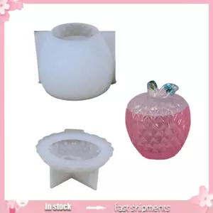 YOI Nhựa Lọ Khuôn Silicon Hình Trái Cây DIY Thủ Công Trang Sức Kẹo Tổ Chức Khuôn