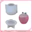 YOI Nhựa Lọ Khuôn Silicon Hình Trái Cây DIY Thủ Công Trang Sức Kẹo Tổ Chức Khuôn