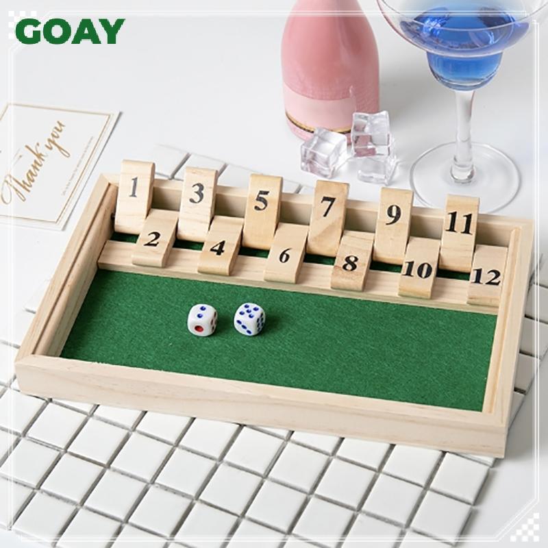 GOAY 1 Bộ Gỗ Vạt & Dices Trò Chơi Người Chơi Đơn Quán Rượu Thanh Đồ Dùng Dự Tiệc Đóng Hộp Chuột Board Game Dành Cho Trẻ Em Và Người Lớn VN