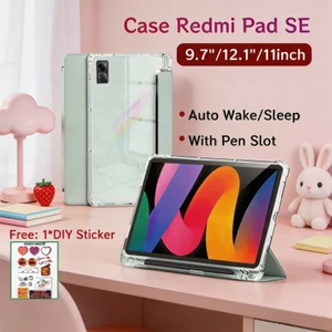 Ốp điện thoại Redmi Pad SE 11inch / Redmi Pad 2 9.7inch có khe cắm bút Vỏ bảo vệ từ tính Xiaomi Redmi Pad 2 Pro có Ốp điện thoại trong suốt Redmi Pad 2 11inch