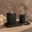 Bộ 3 Phòng Tắm Kết Cấu Đá Phong Cách Khách Sạn Bộ Xà Phòng Lỏng Chống Thấm Nước Nhẹ Cho Chậu Rửa