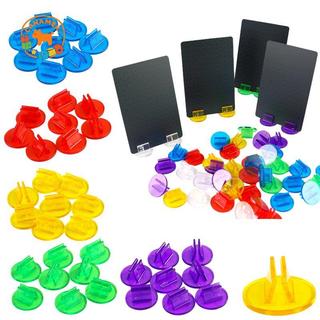 CANAMEK 20 Cái / lốc Đế Thẻ Nhựa Trong Suốt Cho Trò Chơi Board Thẻ Chủ Phụ Kiện Trò Chơi CSF