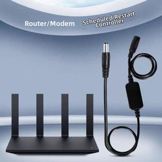 Mô-đun đặt lại bộ định tuyến METUBE, Bộ khởi động lại bộ định tuyến WiFi DC 5V-15V thời gian 24H, Cài đặt dễ dàng Cắm và chạy Giao diện 5,5x2,1mm Tối ưu hóa cáp khởi động lại