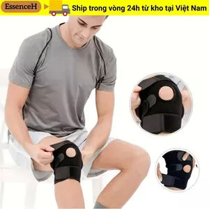 ESSENCEH Dây đeo băng bánh chè thể thao, Phù hợp với Nẹp hỗ trợ đầu gối thoáng khí lên đến 154.32LB, An toàn thể thao Mùa xuân Neoprene màu đen thoải mái cho nam nữ