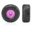 Bộ 4 Lốp Và Bánh Xe 57mm 1.0 Inch Cho TRX4M Trục SCX24 AX24 FMS FCX24 FCX18 1 / 18 1 / 24 RC Crawler, Tất Cả Các Loại Lốp Cao Su Địa Hình Có Vành Nhựa Sẵn Sàng