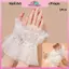 MYPANDA Trang Trí Móng Tay Cho Móng Tay Nghệ Thuật Ren Giả Xếp Ly Cuff Làm Móng Tay Đạo Cụ Chụp Ảnh Tay Giả Móng Tay Phụ Kiện Cung Cấp Quyến Rũ.